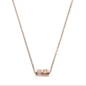 Michael Kors rose gold necklace